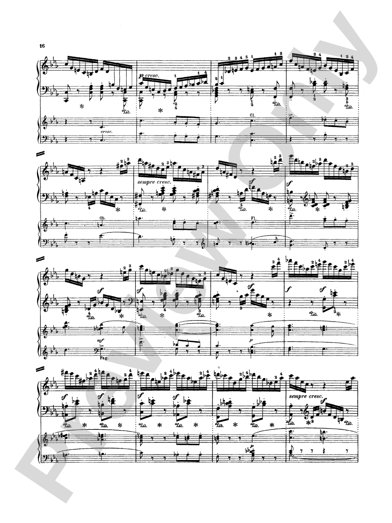 Mendelssohn: Rondo Brillante: Piano Duo (2 Pianos, 4 Hands) Book (2 copies required)