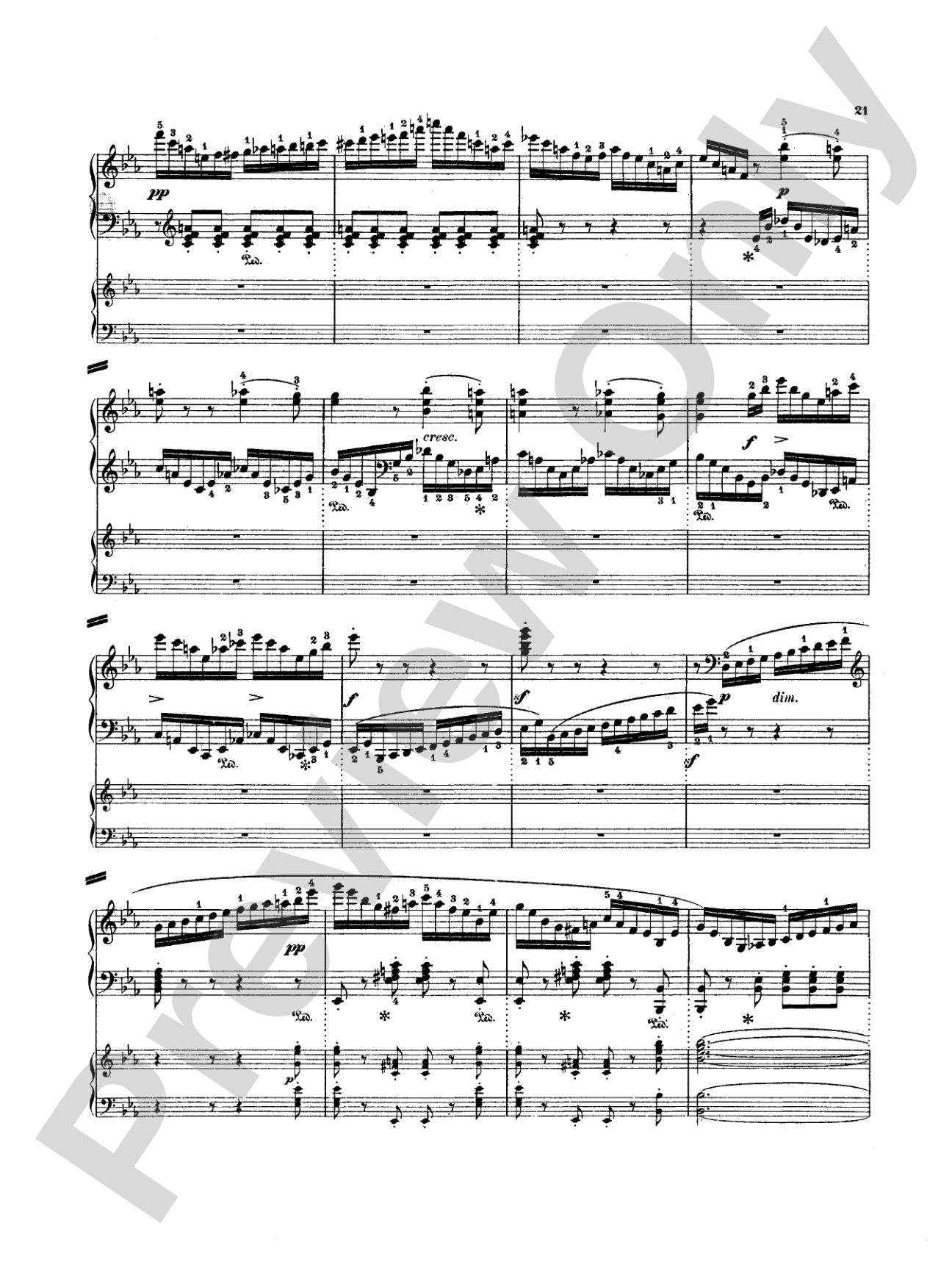 Mendelssohn: Rondo Brillante: Piano Duo (2 Pianos, 4 Hands) Book (2 copies required)