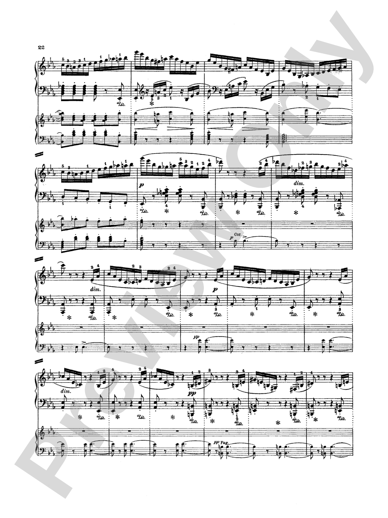 Mendelssohn: Rondo Brillante: Piano Duo (2 Pianos, 4 Hands) Book (2 copies required)
