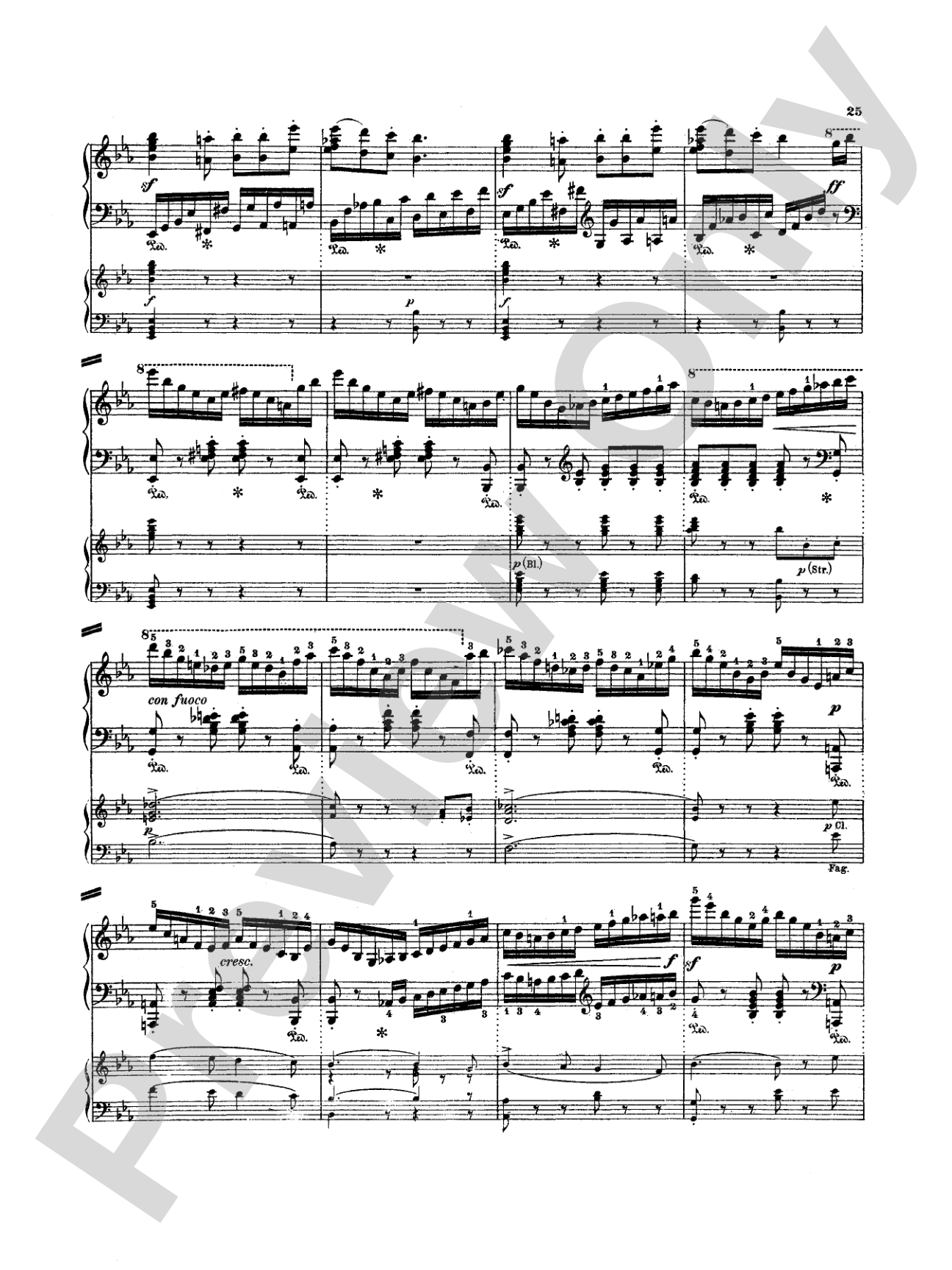Mendelssohn: Rondo Brillante: Piano Duo (2 Pianos, 4 Hands) Book (2 copies required)