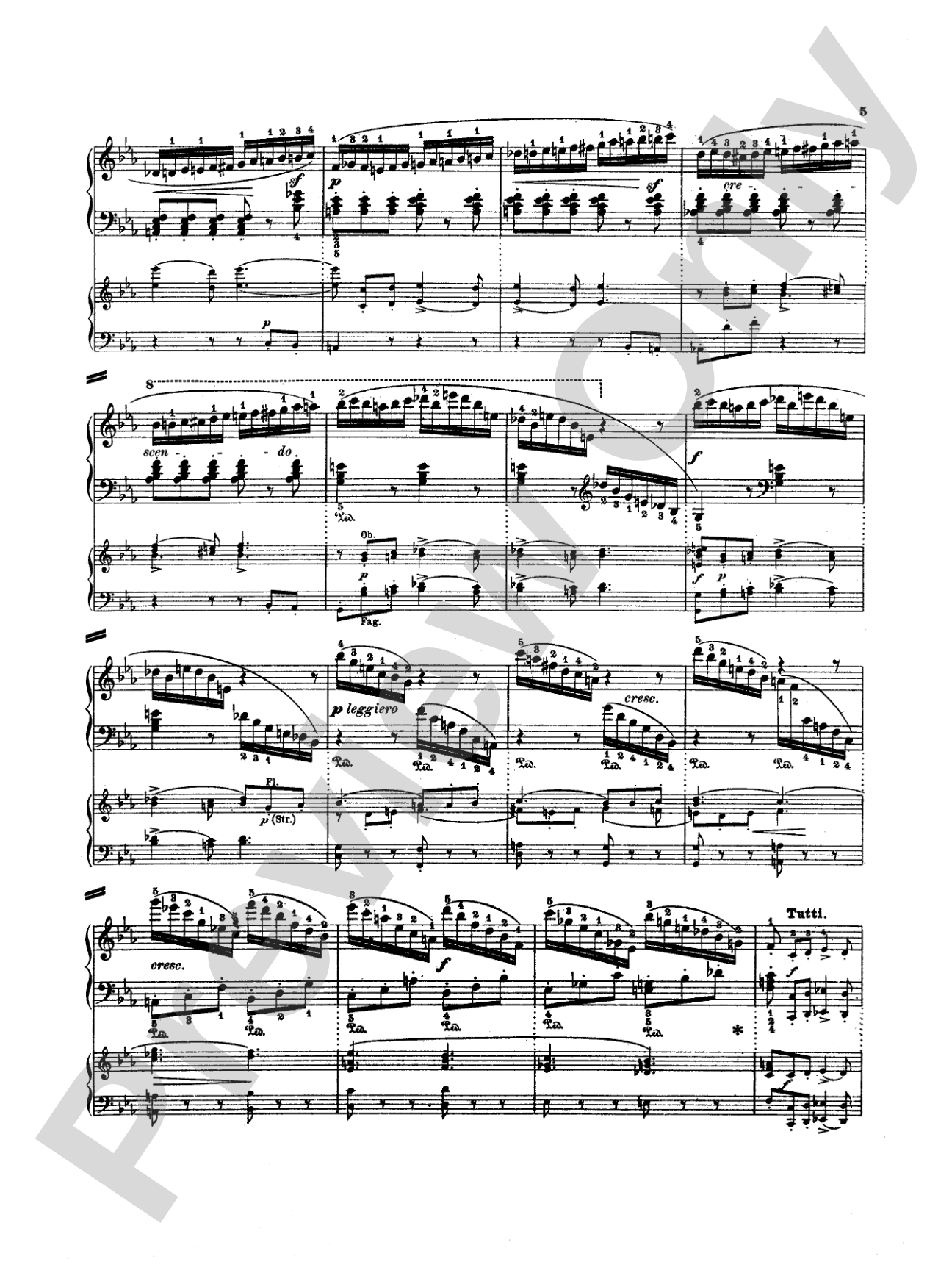 Mendelssohn: Rondo Brillante: Piano Duo (2 Pianos, 4 Hands) Book (2 copies required)