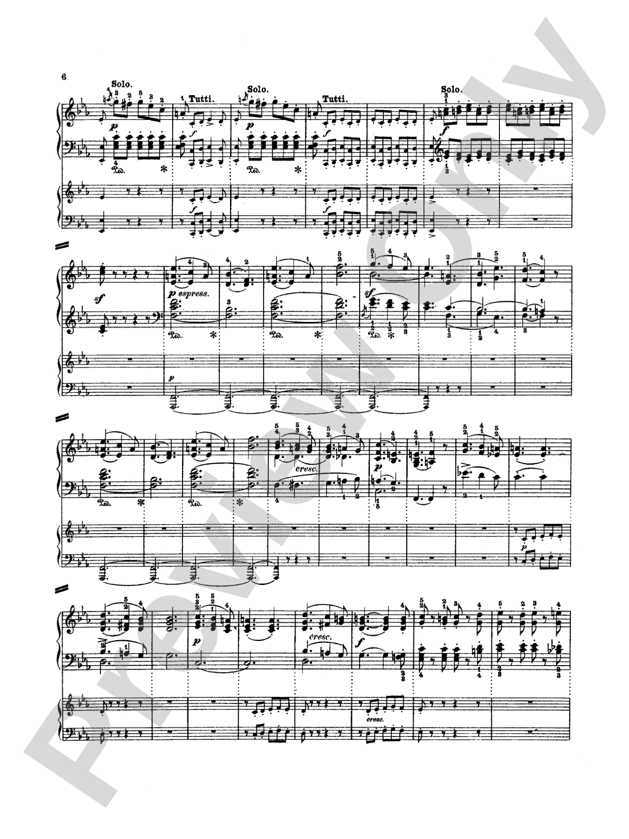 Mendelssohn: Rondo Brillante: Piano Duo (2 Pianos, 4 Hands) Book (2 copies required)