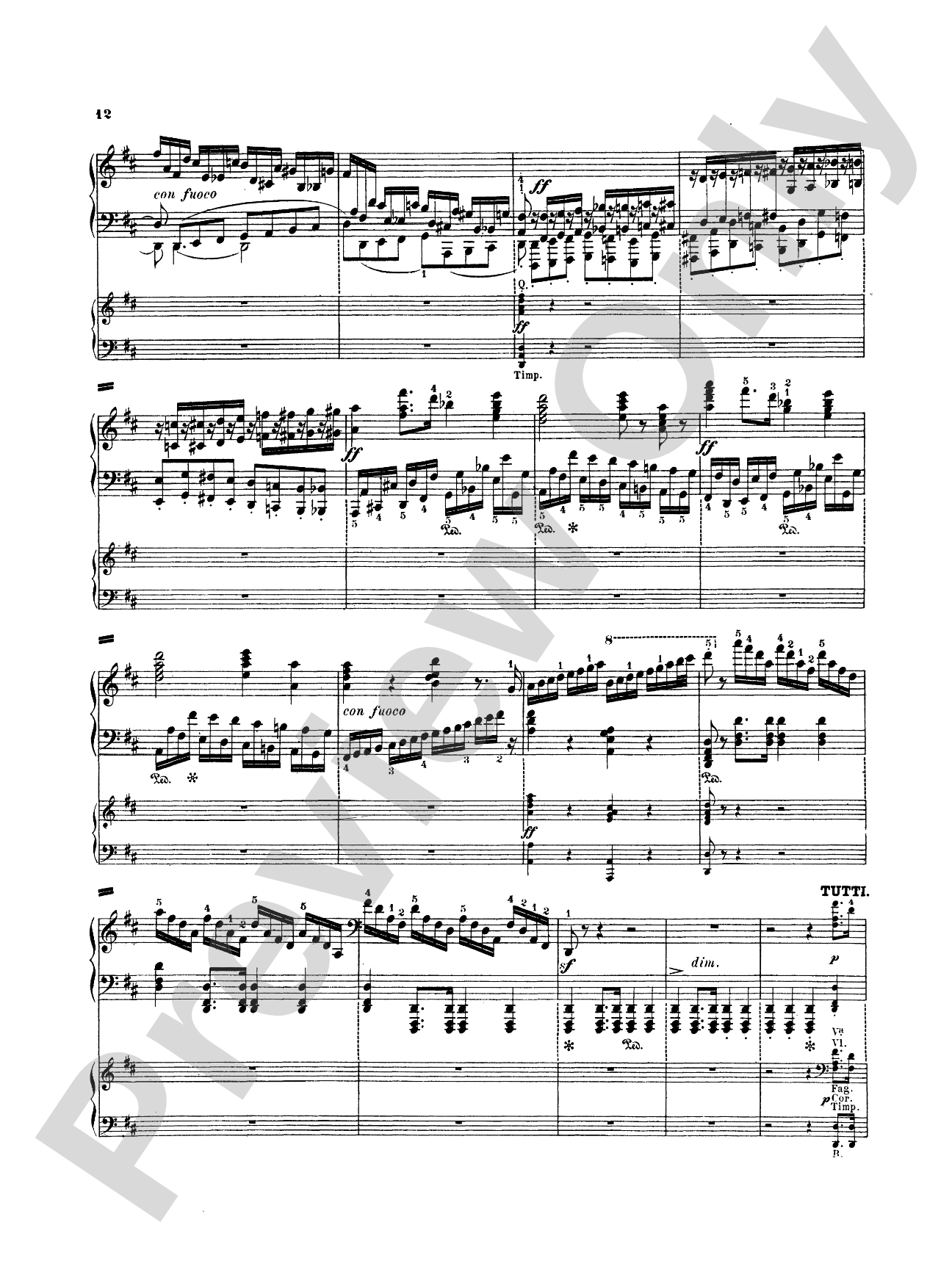 Mendelssohn: Capriccio Brillante, Op. 22: Piano Duo (2 Pianos, 4 Hands) Book (2 copies required)