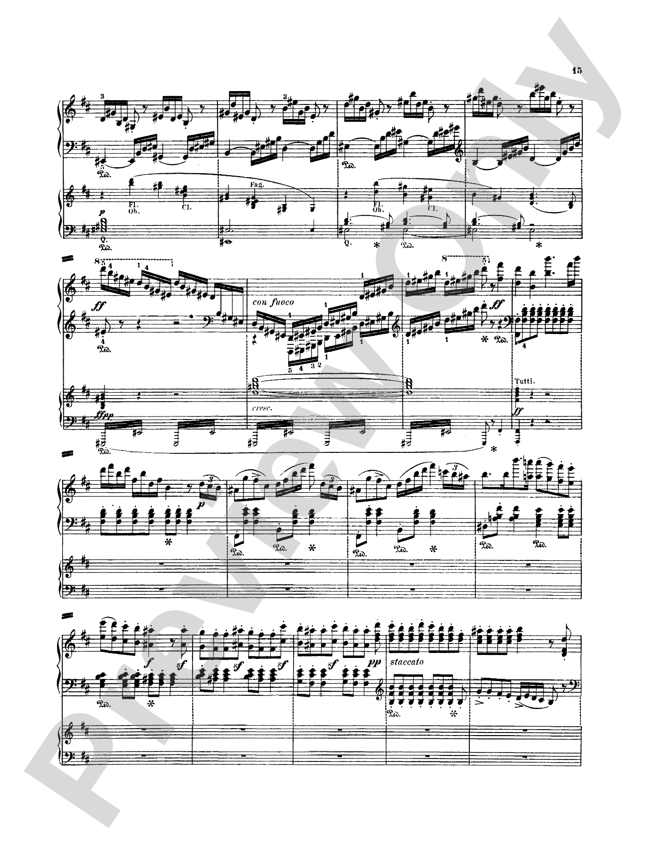 Mendelssohn: Capriccio Brillante, Op. 22: Piano Duo (2 Pianos, 4 Hands) Book (2 copies required)
