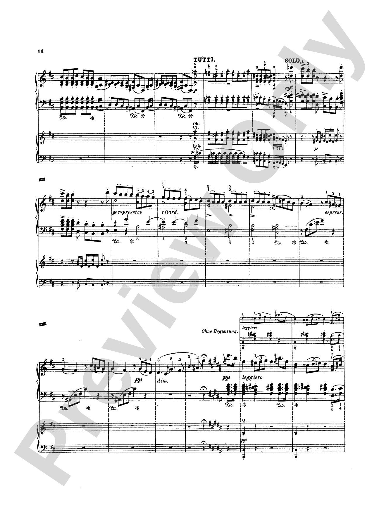 Mendelssohn: Capriccio Brillante, Op. 22: Piano Duo (2 Pianos, 4 Hands) Book (2 copies required)