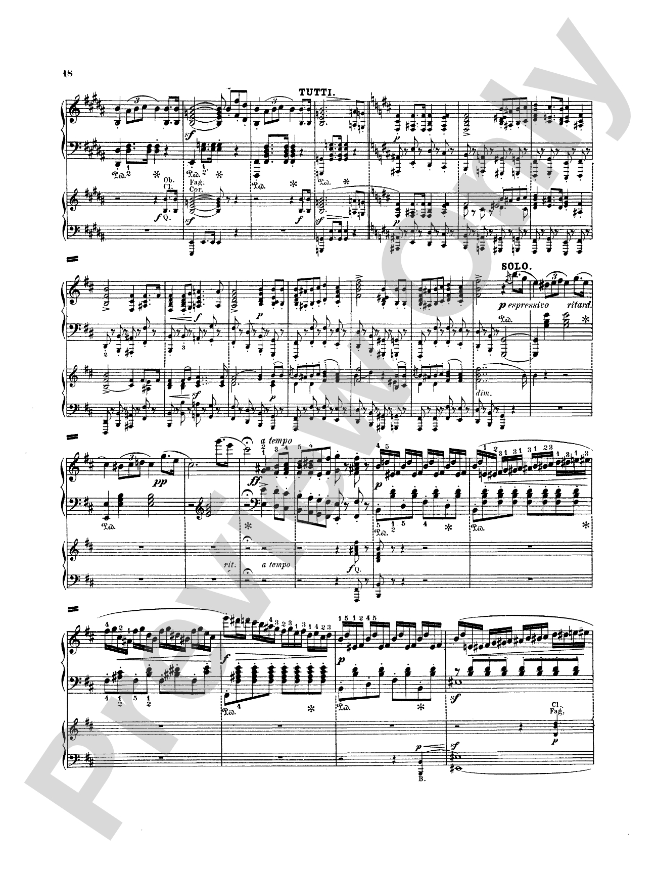 Mendelssohn: Capriccio Brillante, Op. 22: Piano Duo (2 Pianos, 4 Hands) Book (2 copies required)