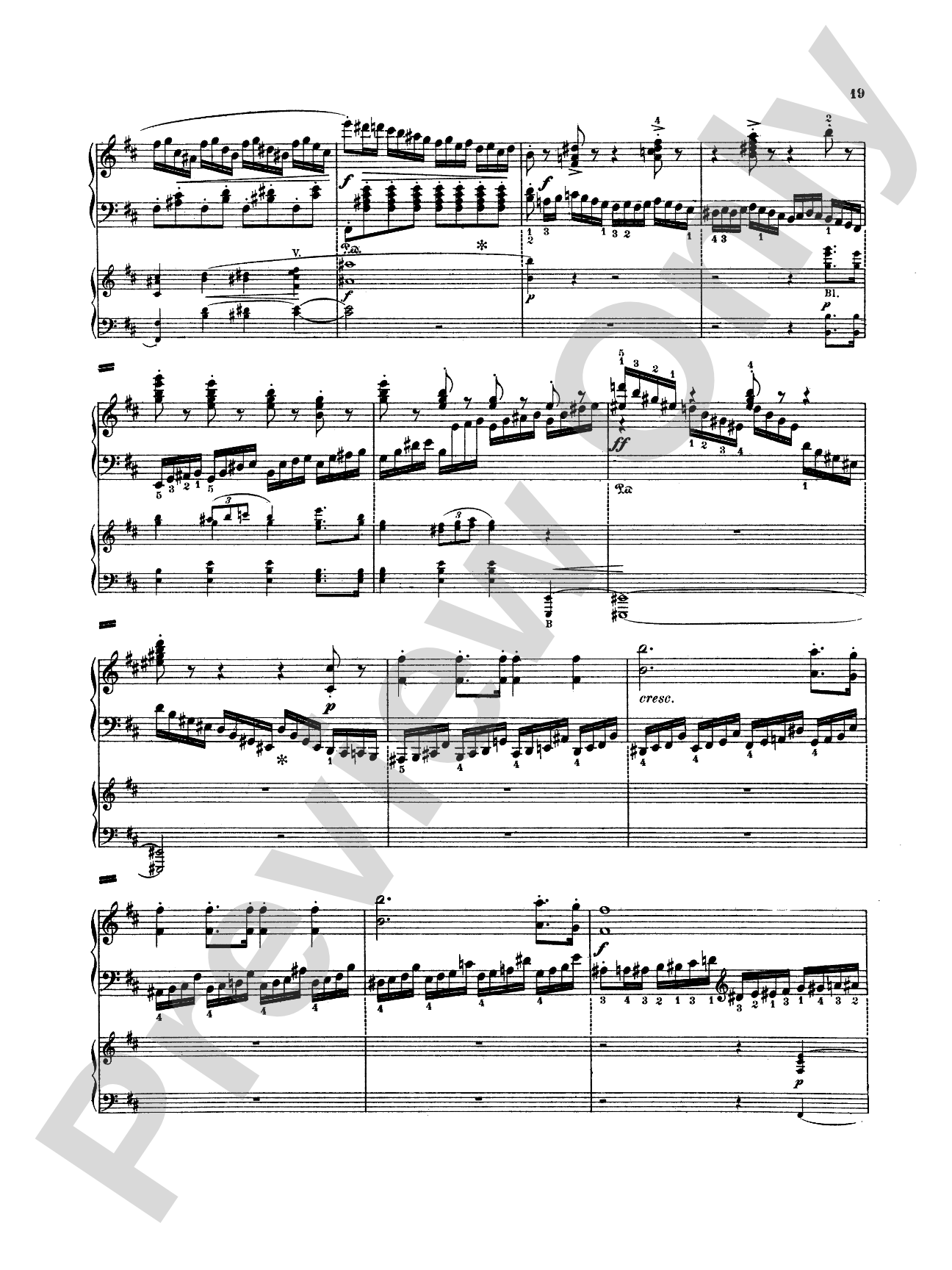Mendelssohn: Capriccio Brillante, Op. 22: Piano Duo (2 Pianos, 4 Hands) Book (2 copies required)