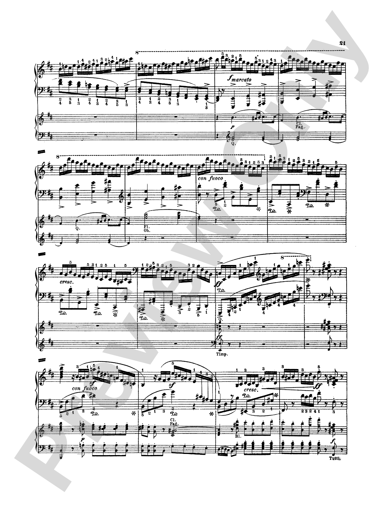 Mendelssohn: Capriccio Brillante, Op. 22: Piano Duo (2 Pianos, 4 Hands) Book (2 copies required)