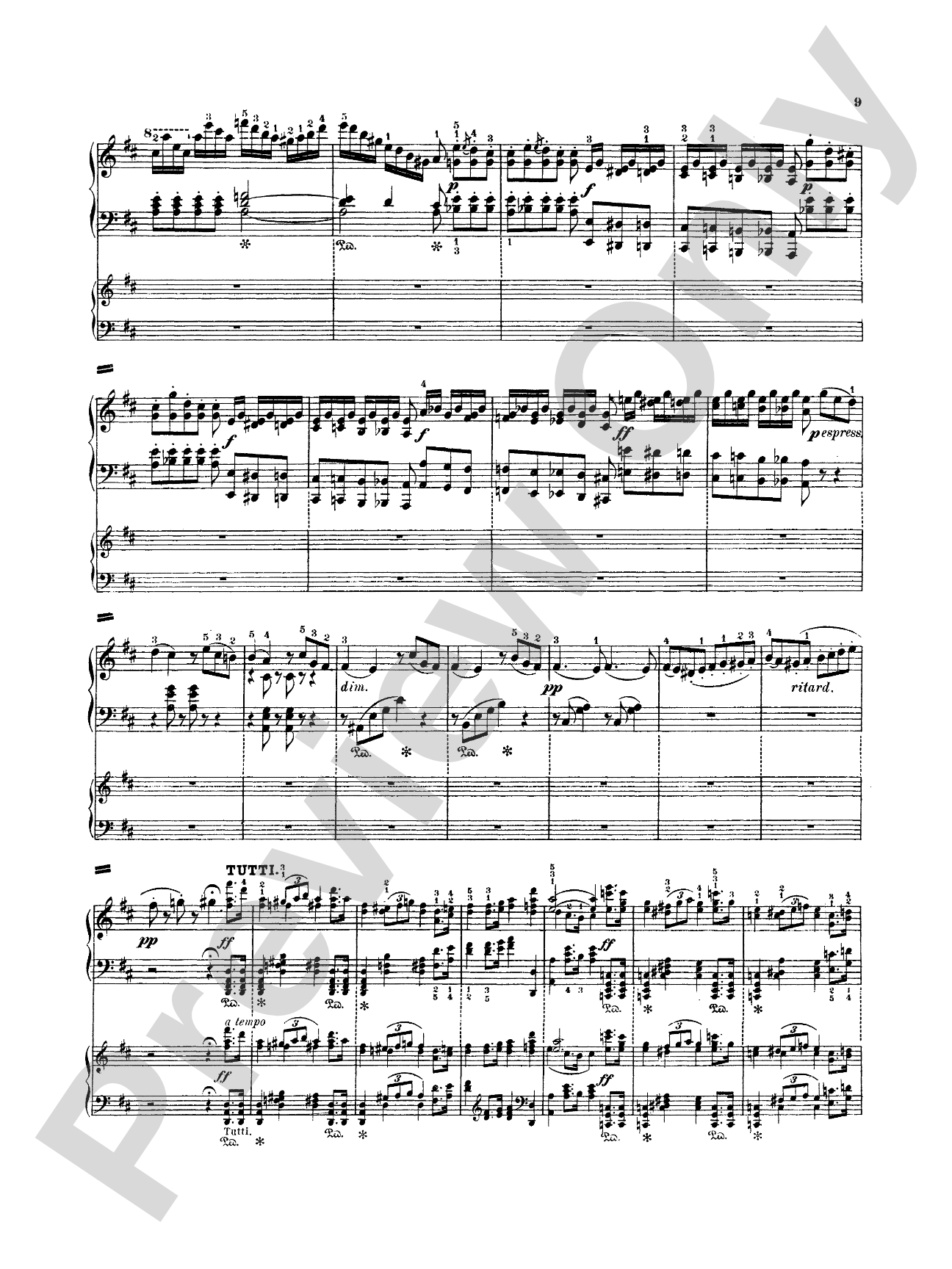 Mendelssohn: Capriccio Brillante, Op. 22: Piano Duo (2 Pianos, 4 Hands) Book (2 copies required)