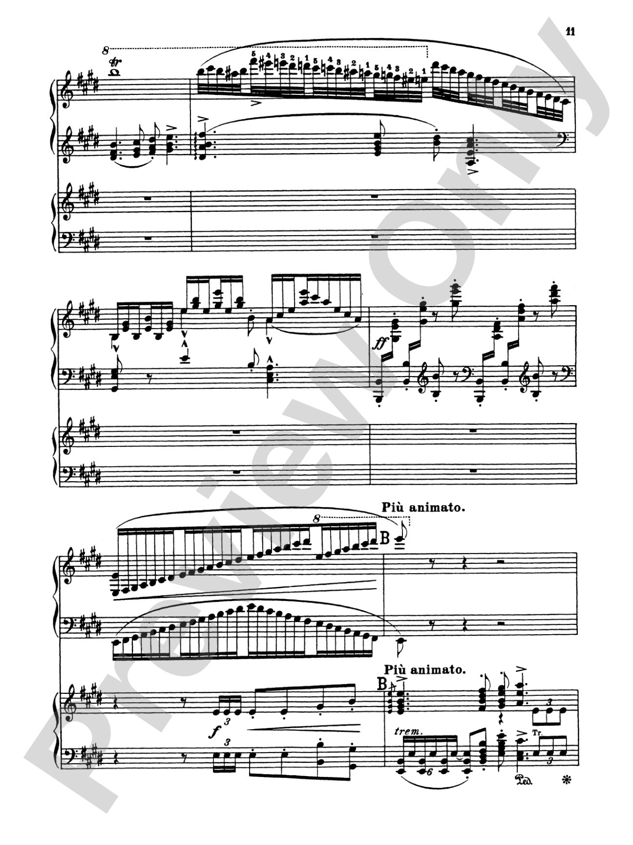 Liszt: Hungarian Fantasy: Piano Duo (2 Pianos, 4 Hands) Book (2 copies required)