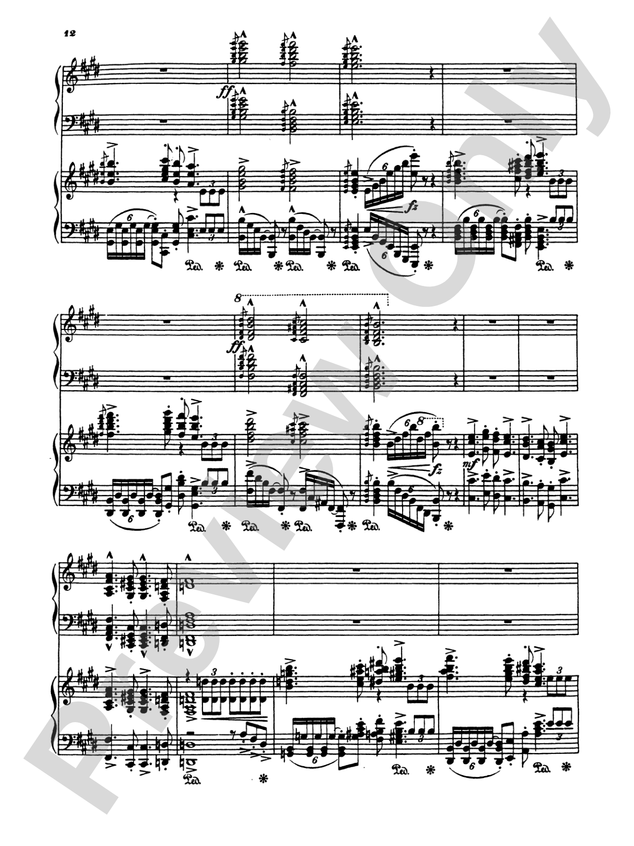 Liszt: Hungarian Fantasy: Piano Duo (2 Pianos, 4 Hands) Book (2 copies required)