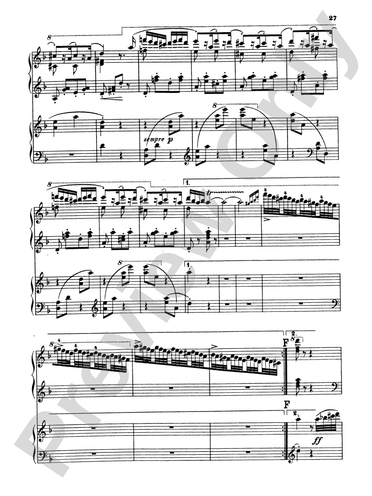 Liszt: Hungarian Fantasy: Piano Duo (2 Pianos, 4 Hands) Book (2 copies required)