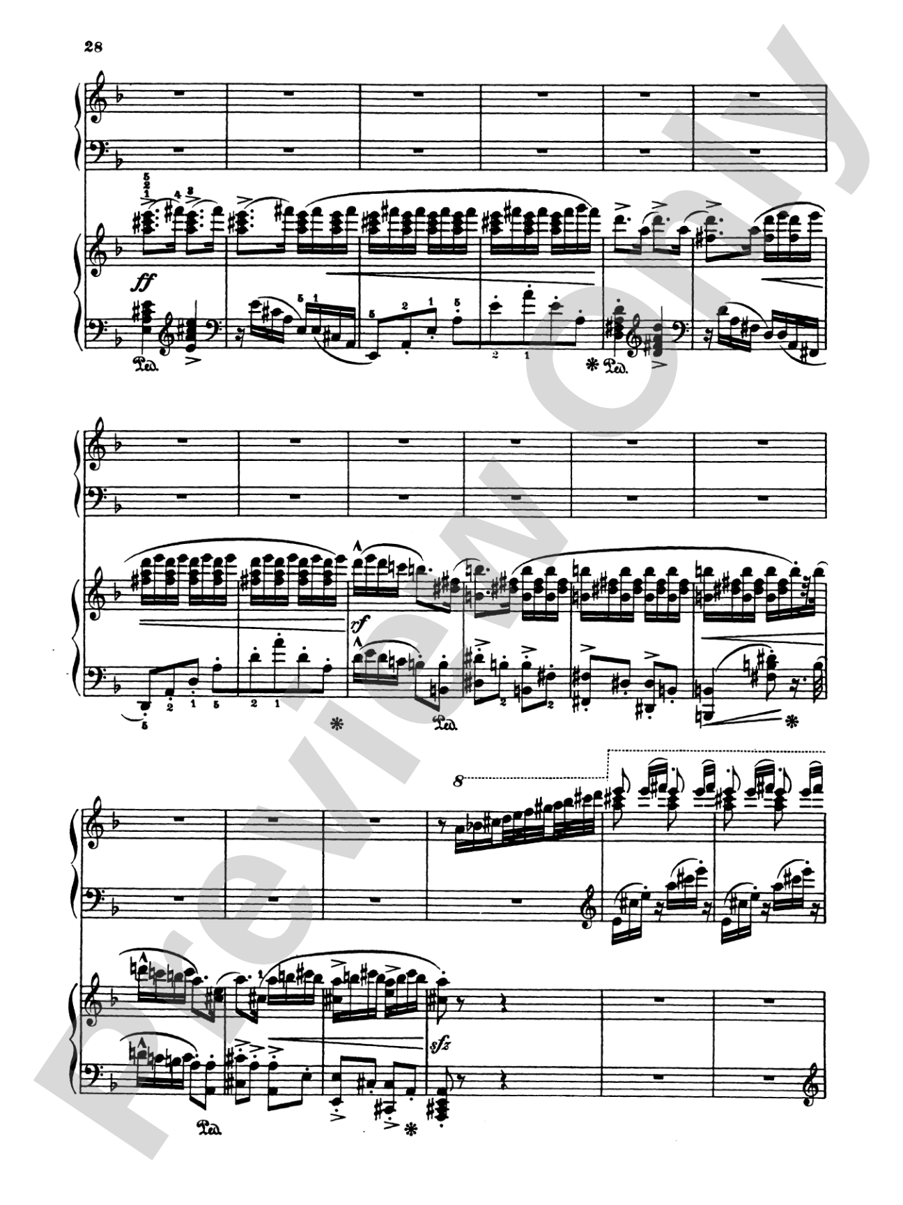 Liszt: Hungarian Fantasy: Piano Duo (2 Pianos, 4 Hands) Book (2 copies required)