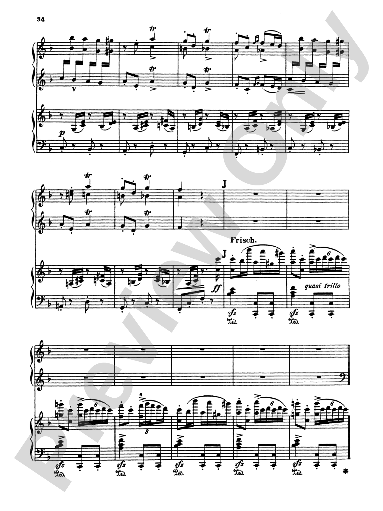 Liszt: Hungarian Fantasy: Piano Duo (2 Pianos, 4 Hands) Book (2 copies required)