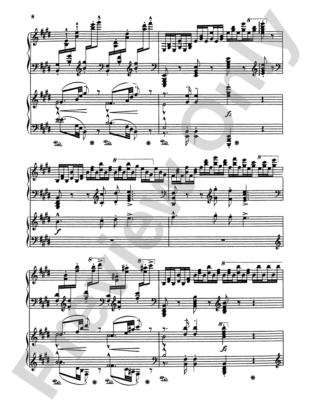 Liszt: Hungarian Fantasy: Piano Duo (2 Pianos, 4 Hands) Book (2 copies required)