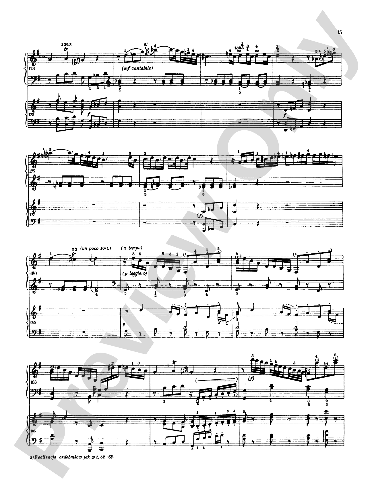 Haydn: Piano Concerto in G Major: Piano Duo (2 Pianos, 4 Hands) Book (2 copies required)