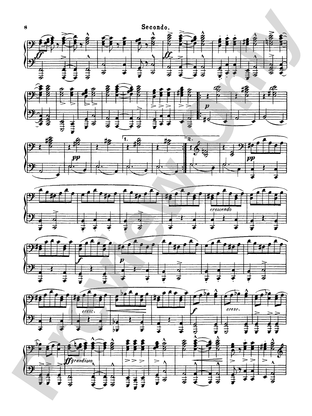 Dvorák: Slavonic Dances, Op. 46 (Volume I): Piano Duet (1 Piano, 4 Hands) Book