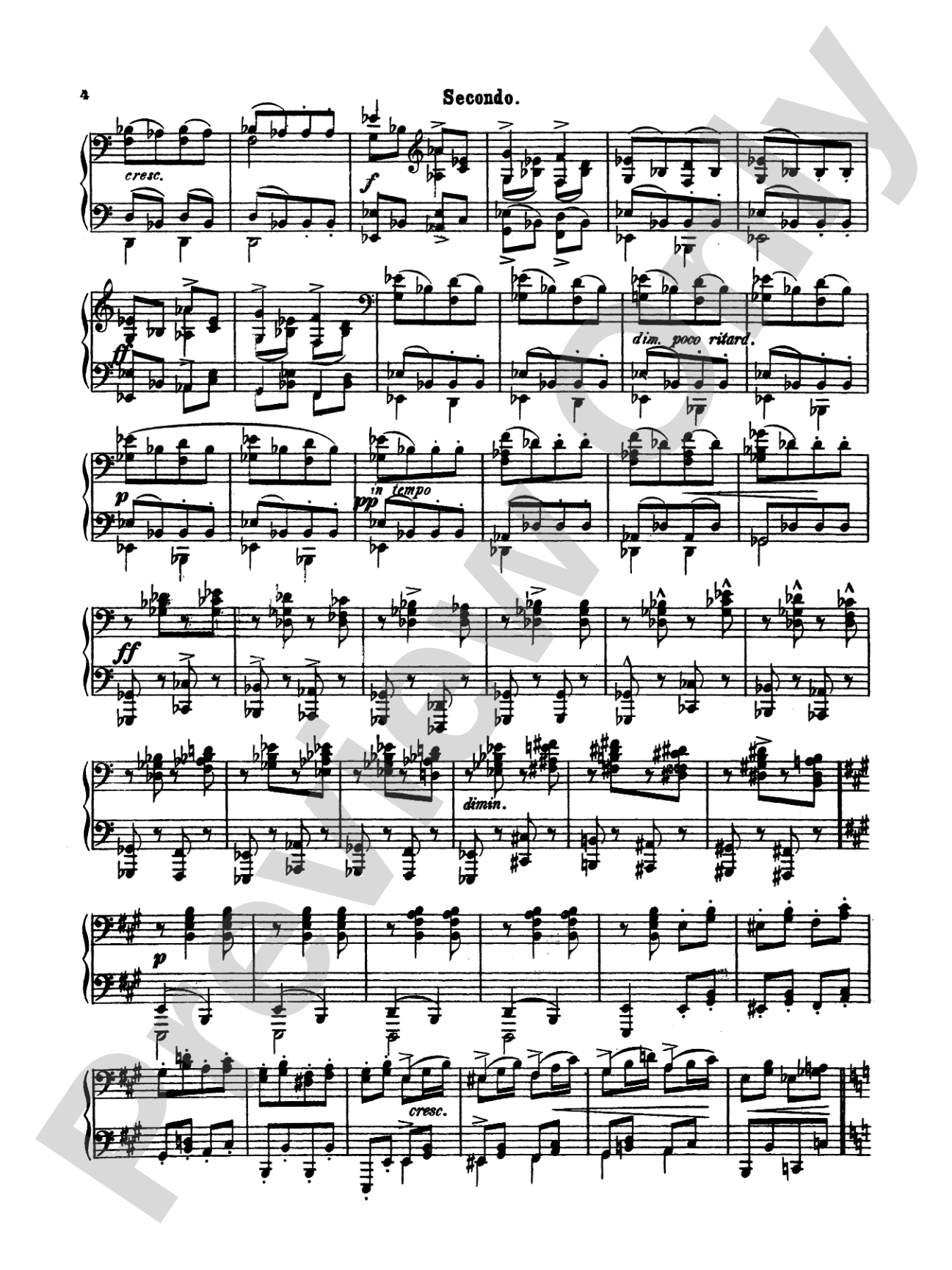 Dvorák: Slavonic Dances, Op. 46 (Volume II): Piano Duet (1 Piano, 4 Hands) Book