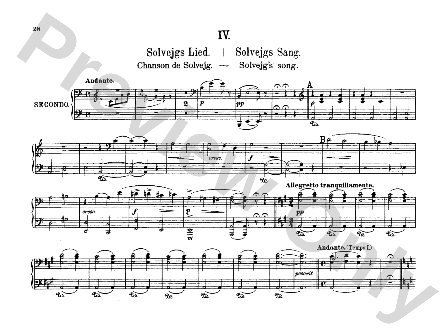 Grieg: Peer Gynt Suite, No. 2, Op. 55
