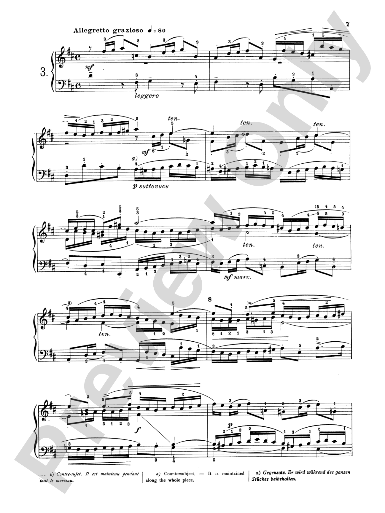 Bach: Three-Part Inventions (Ed. Mugellini)