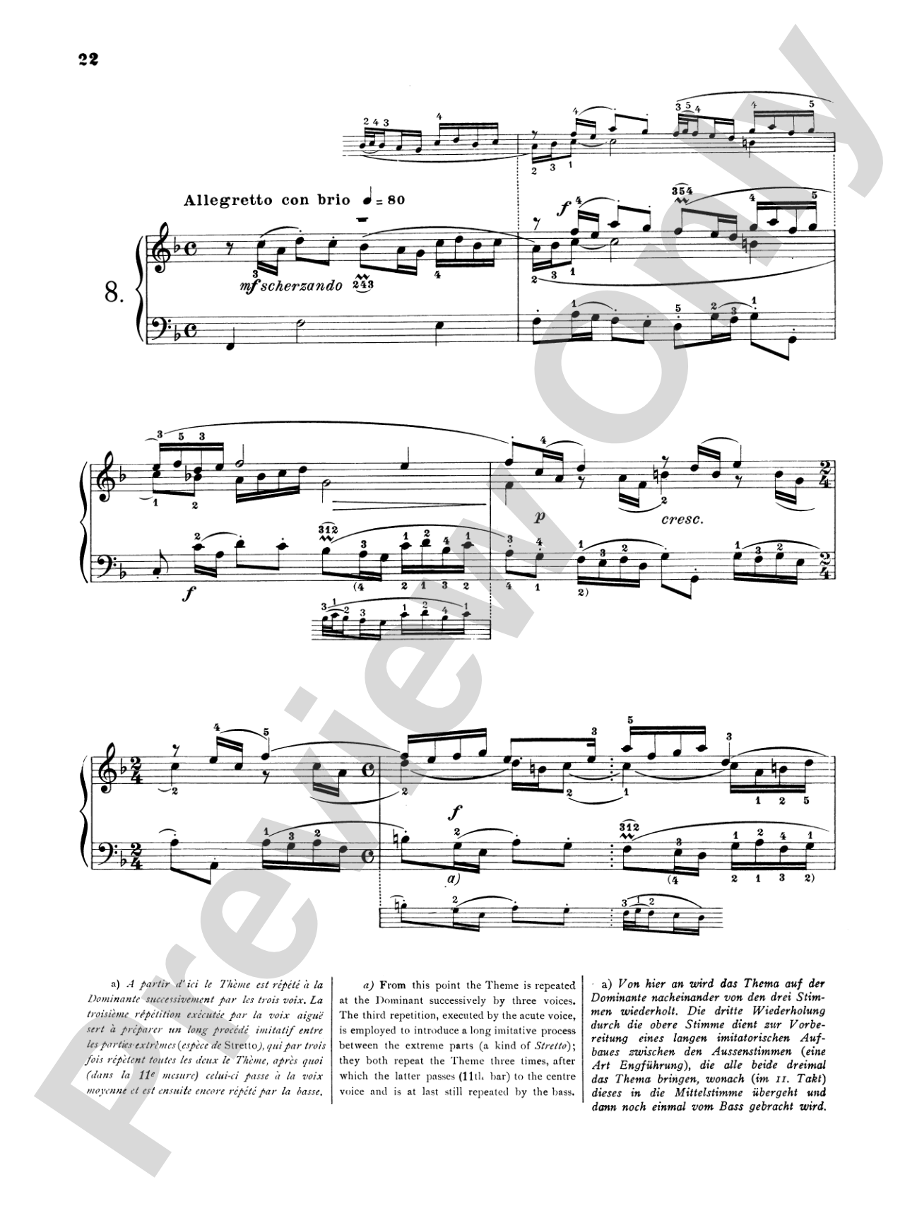 Bach: Three-Part Inventions (Ed. Mugellini)