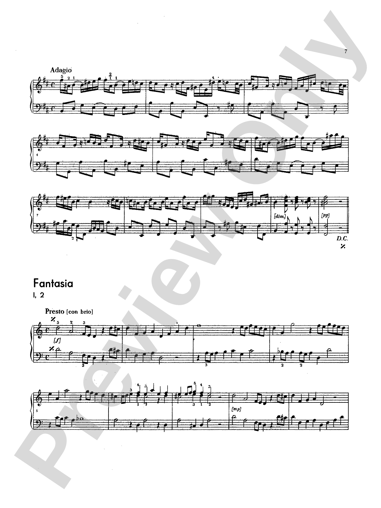 Telemann: Fantasies for Piano