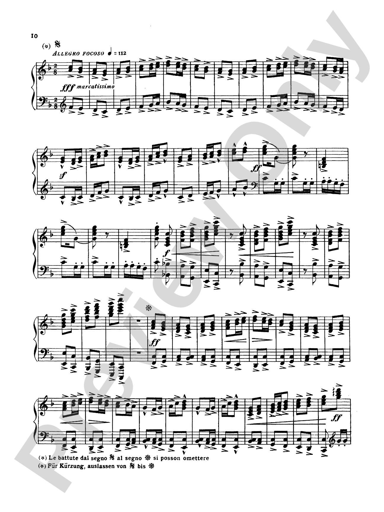 Puccini: La Boheme Fantasy (Transcr. Bernhard Wolff): Piano