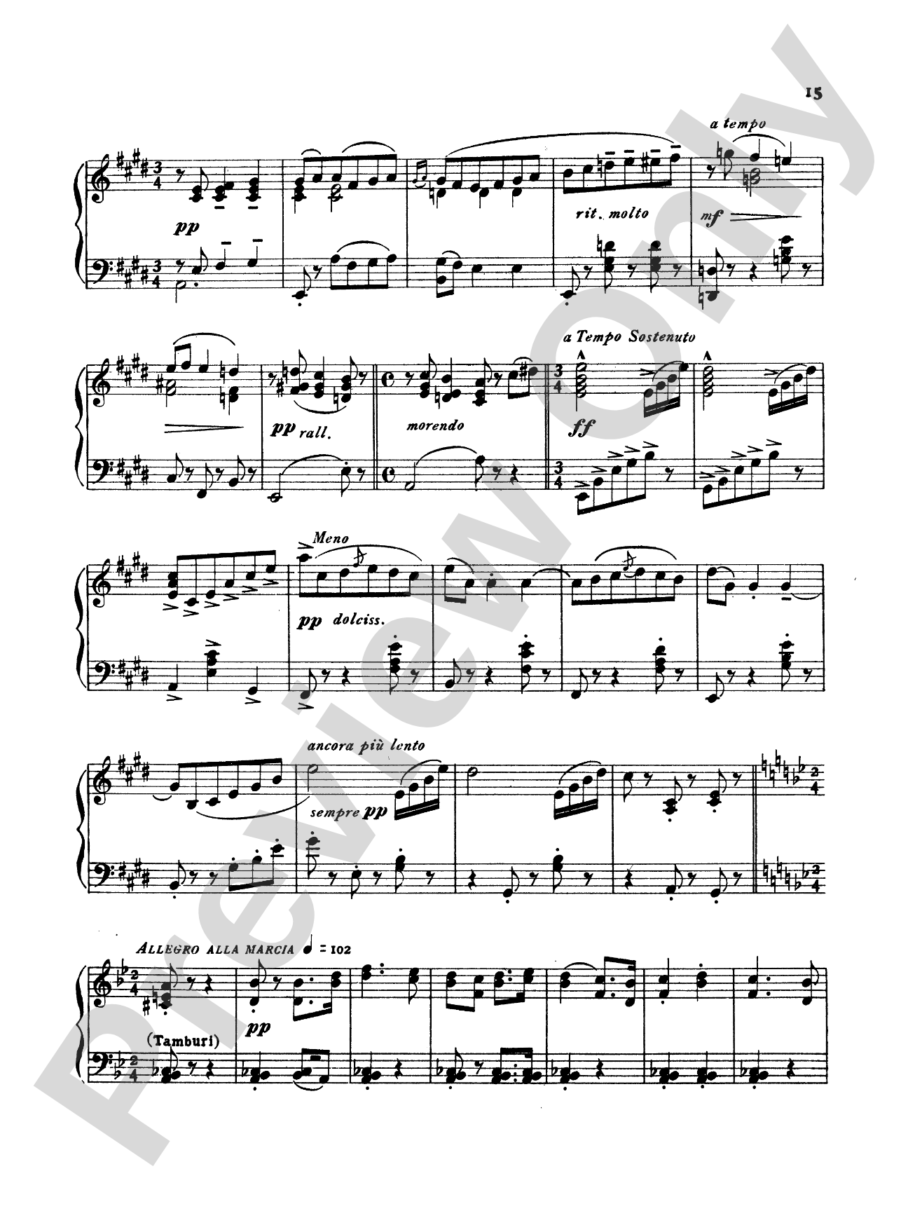 Puccini: La Boheme Fantasy (Transcr. Bernhard Wolff): Piano