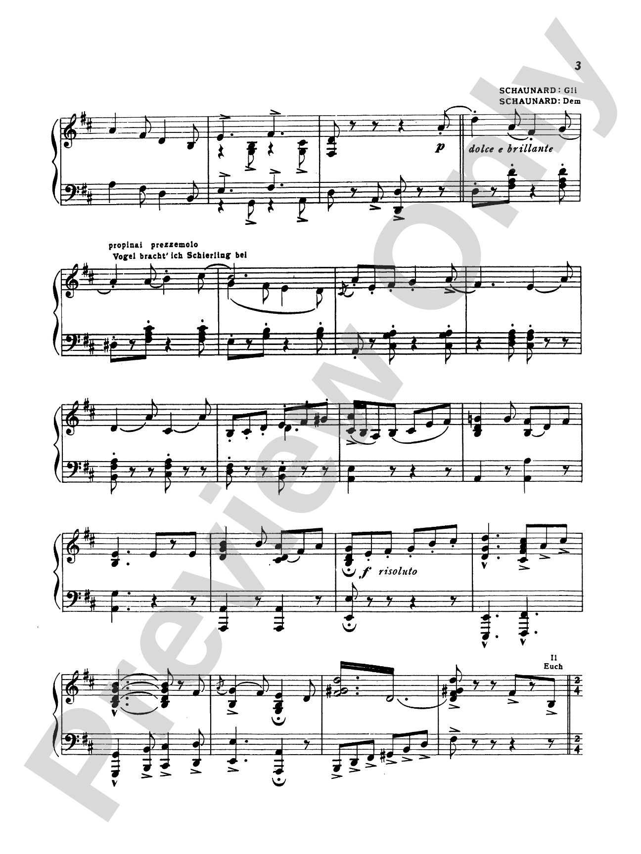 Puccini: La Boheme Fantasy (Transcr. Bernhard Wolff): Piano