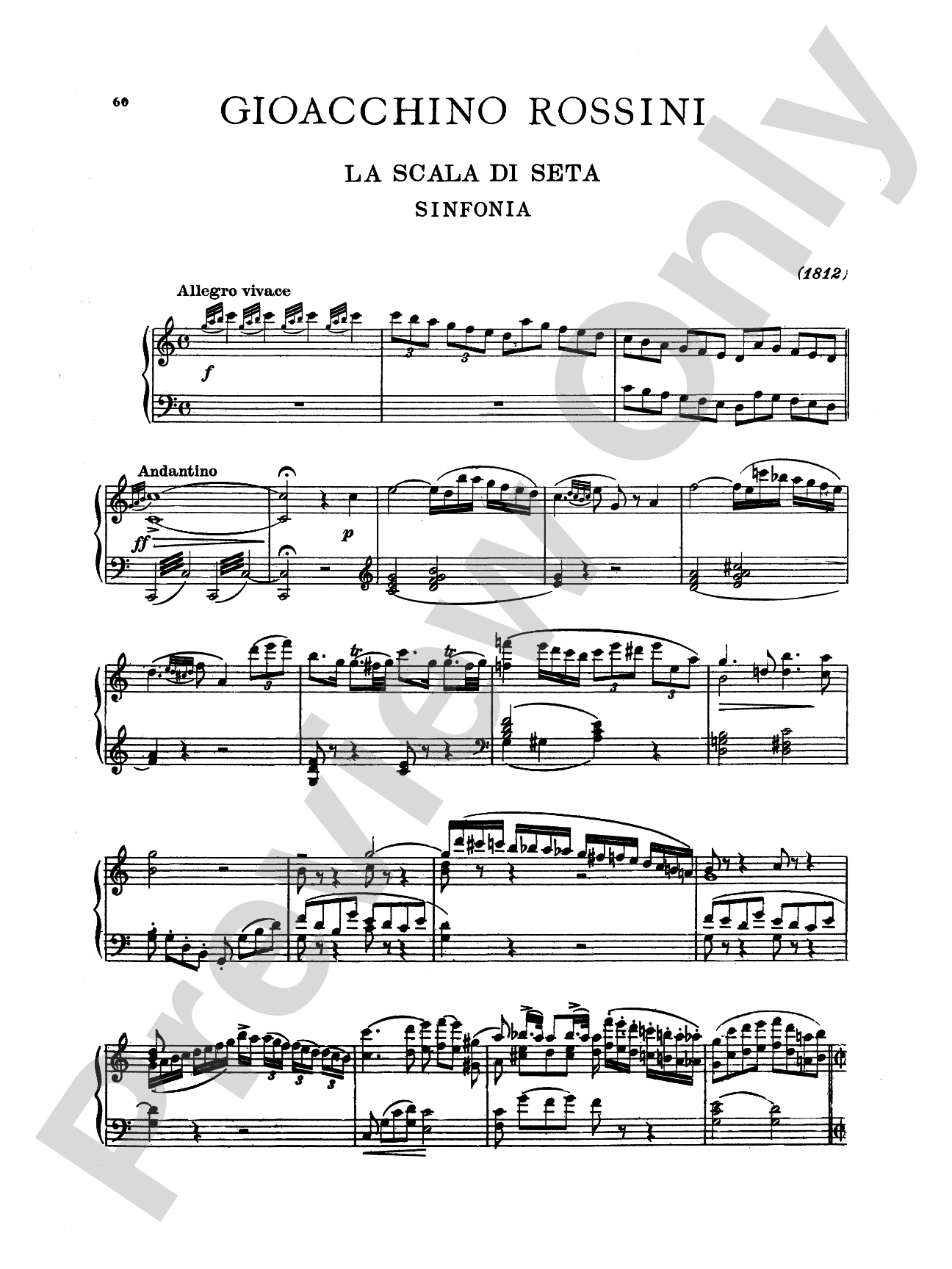 Rossini: Album of Six Overtures
