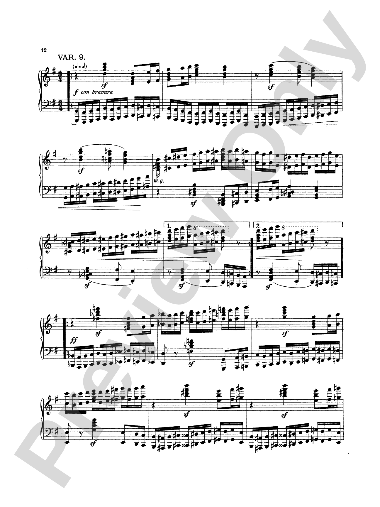 Dohnányi: Variation & Fugue (on a theme of E.G.), Op. 4: Piano