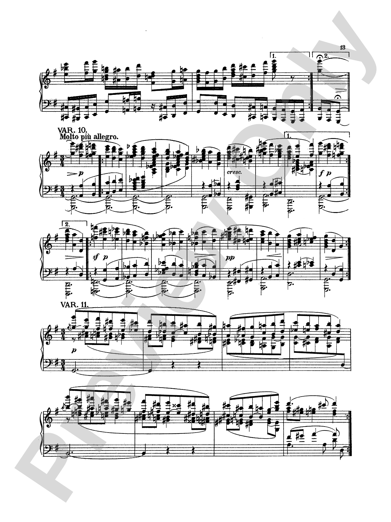 Dohnányi: Variation & Fugue (on a theme of E.G.), Op. 4: Piano