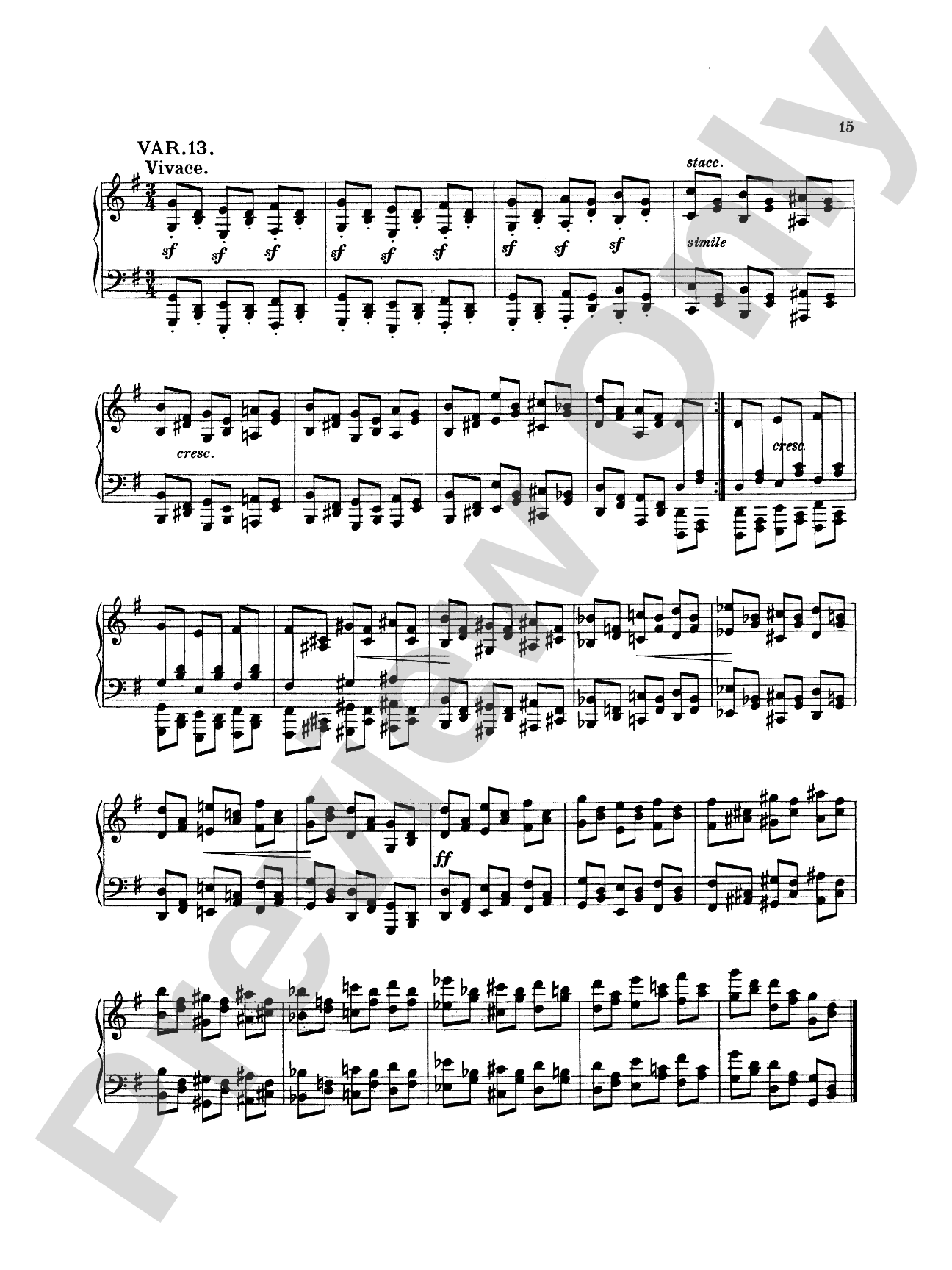 Dohnányi: Variation & Fugue (on a theme of E.G.), Op. 4: Piano