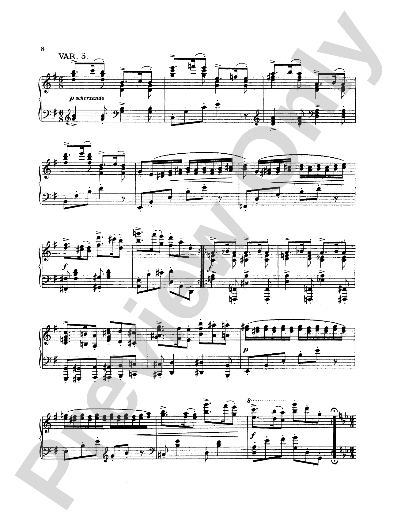 Dohnányi: Variation & Fugue (on a theme of E.G.), Op. 4: Piano