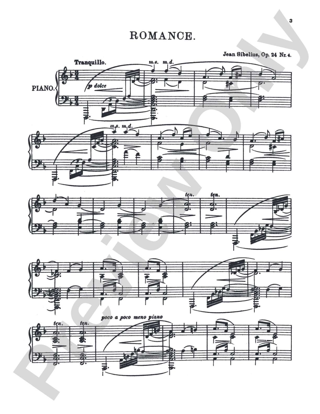 Sibelius: Sibelius Piano Album: Piano Book