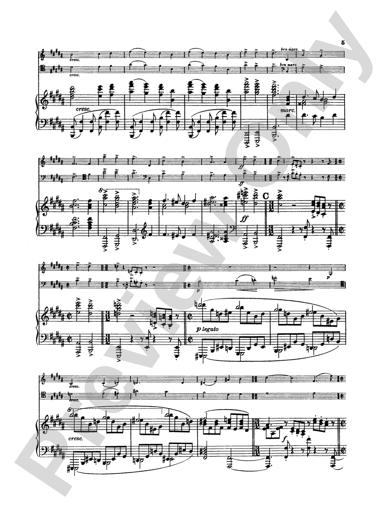 Brahms: Trio No. 1 in B Major, Op. 8 | Digital Sheet Music
