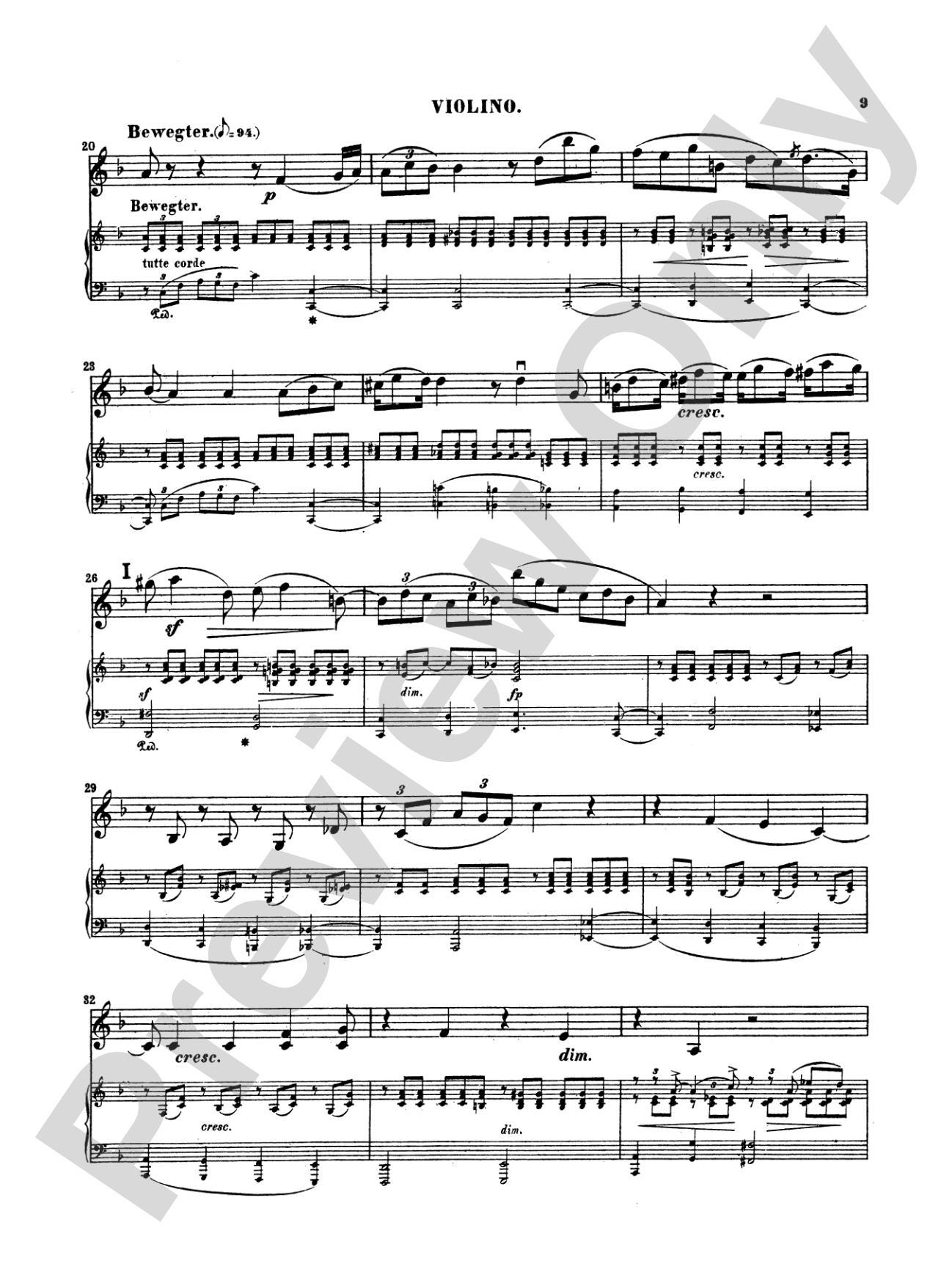 Schumann: Trio No. 1 in D Minor, Op. 53: Chamber Trio Book