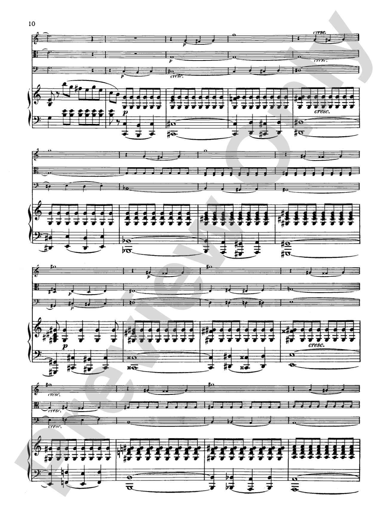 Schumann: Quartet in E flat Major, Op. 47: Chamber Quartet