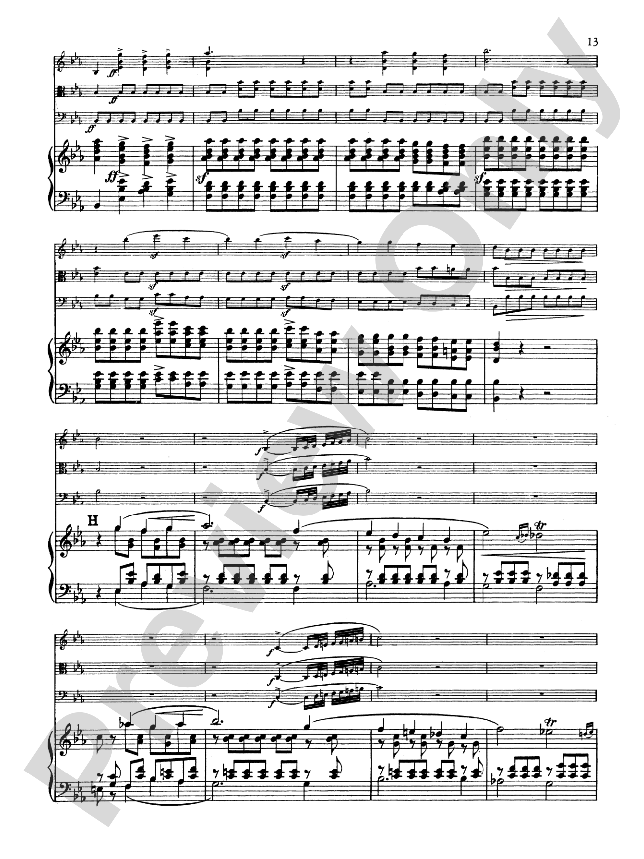 Schumann: Quartet in E flat Major, Op. 47: Chamber Quartet
