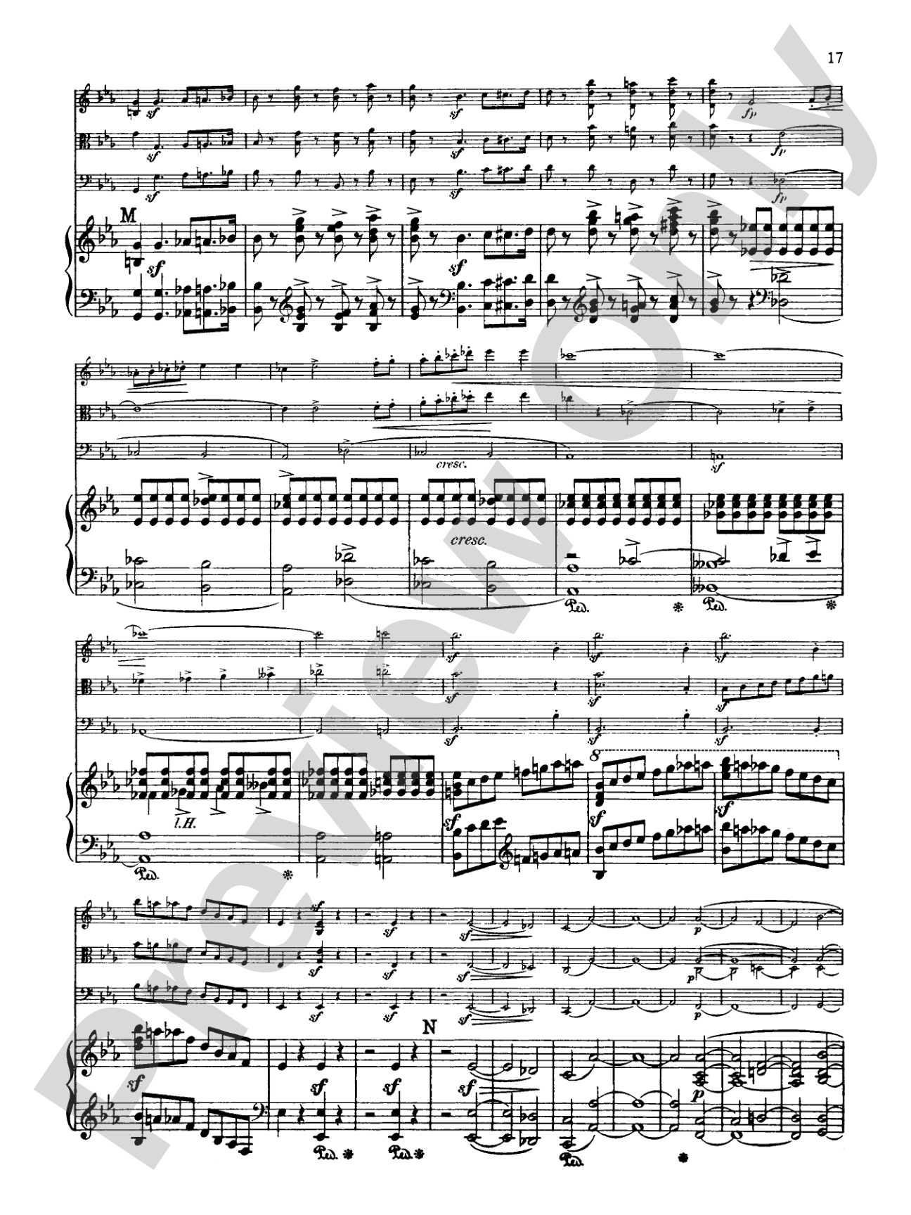 Schumann: Quartet in E flat Major, Op. 47: Chamber Quartet