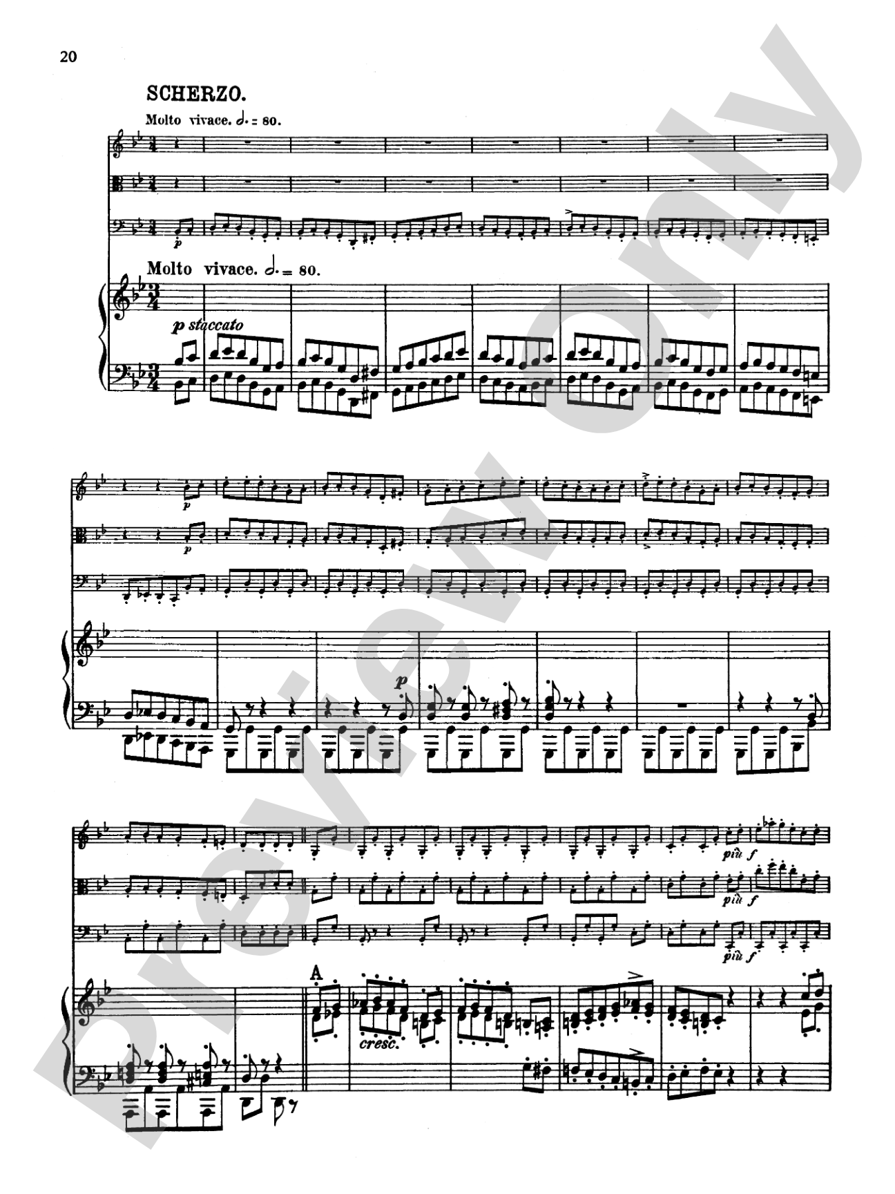 Schumann: Quartet in E flat Major, Op. 47: Chamber Quartet