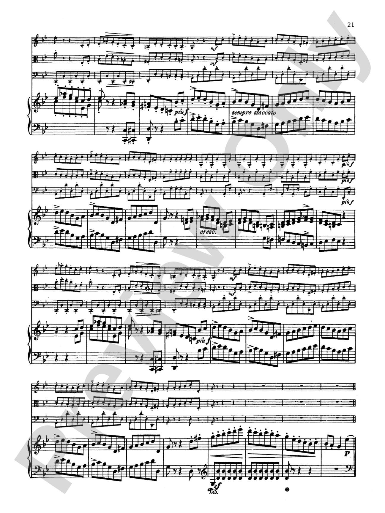 Schumann: Quartet in E flat Major, Op. 47: Chamber Quartet