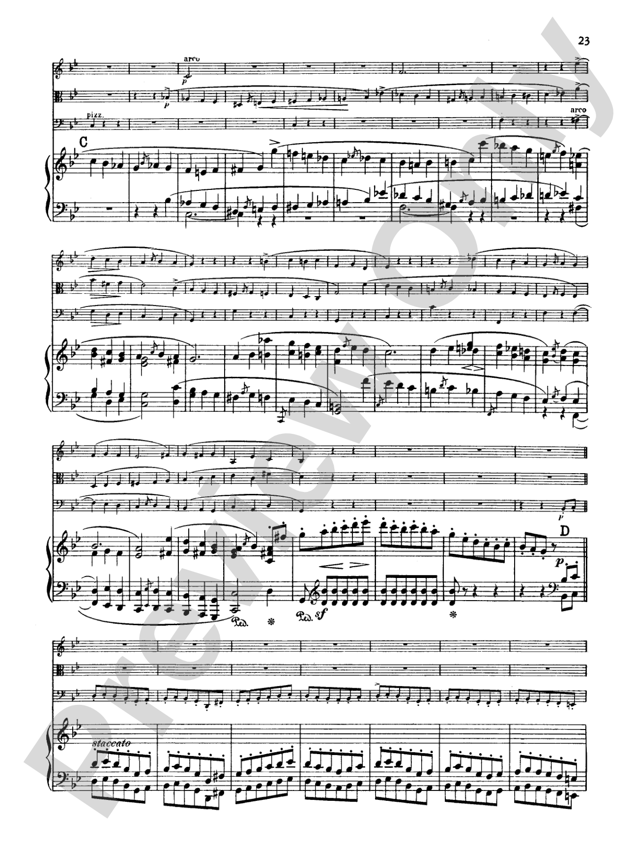 Schumann: Quartet in E flat Major, Op. 47: Chamber Quartet
