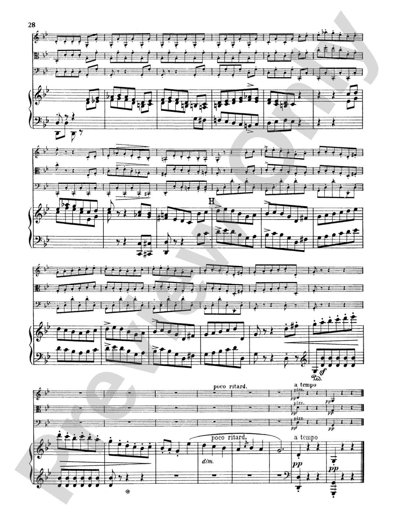 Schumann: Quartet in E flat Major, Op. 47: Chamber Quartet