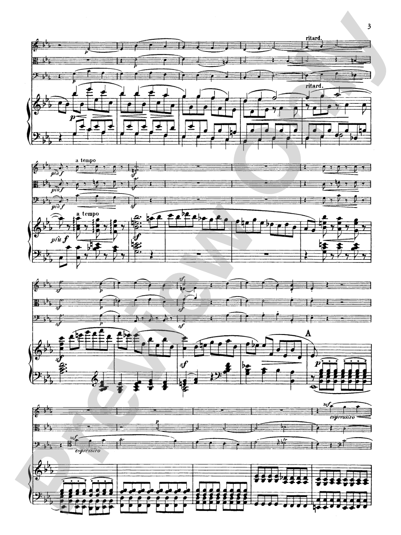 Schumann: Quartet in E flat Major, Op. 47: Chamber Quartet