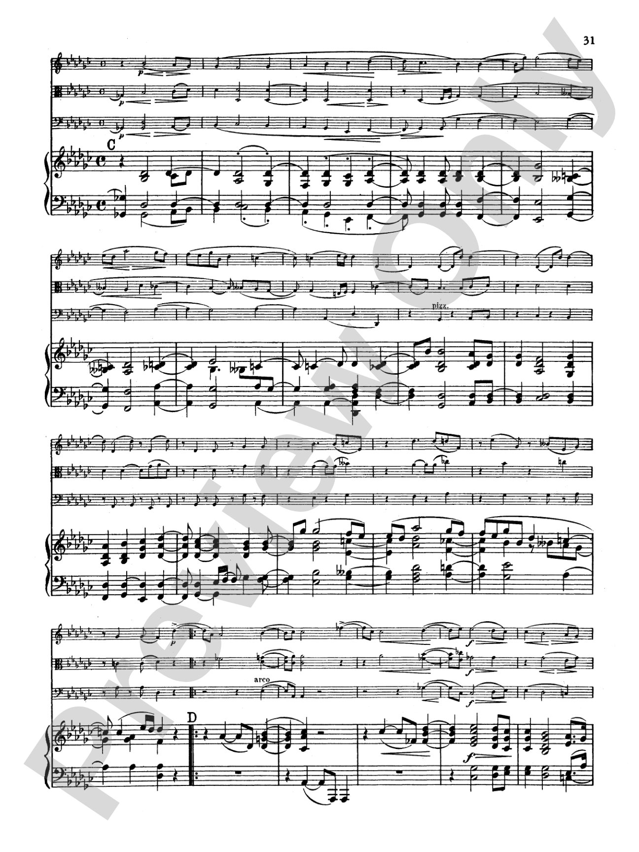 Schumann: Quartet in E flat Major, Op. 47: Chamber Quartet