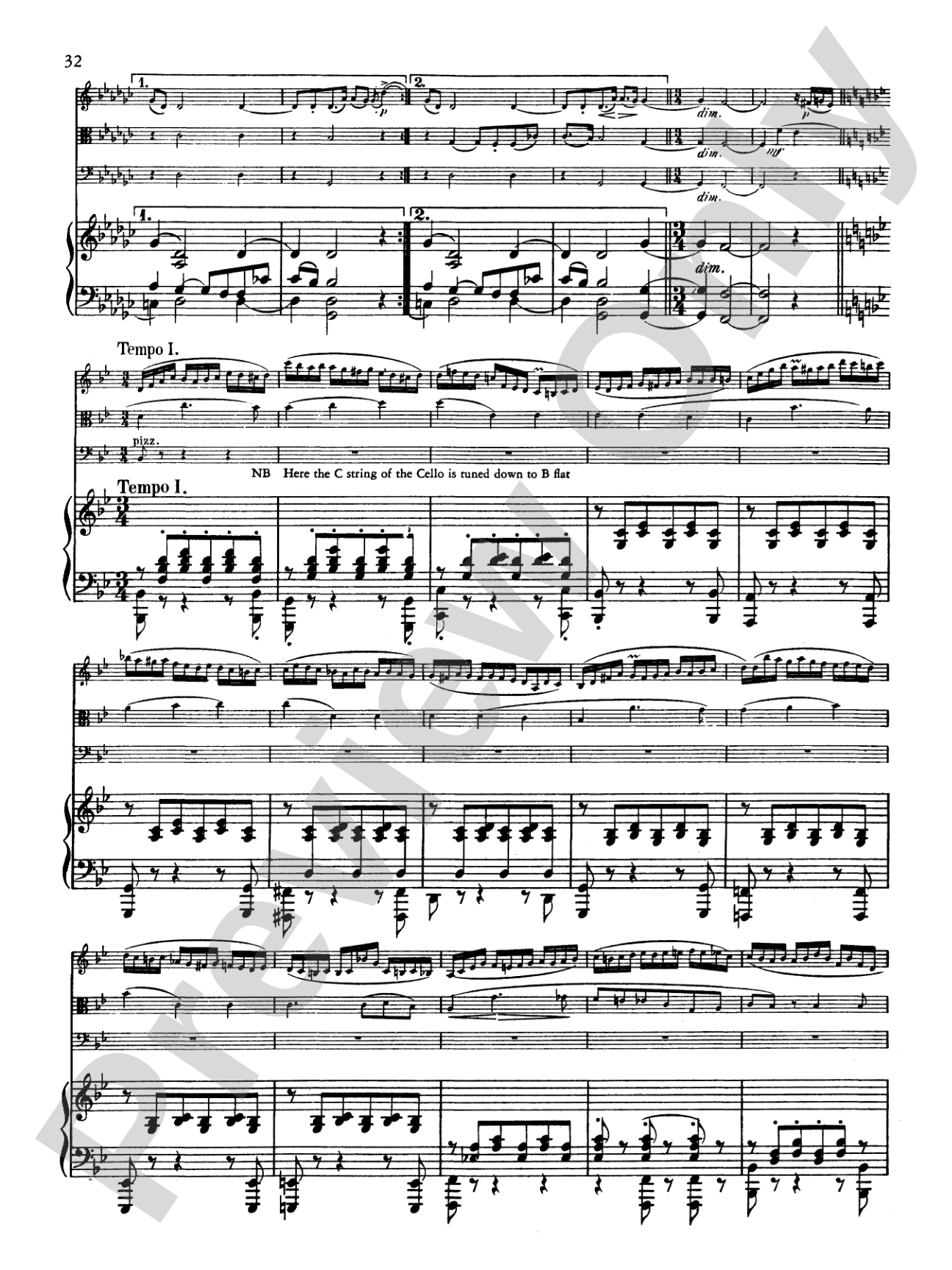 Schumann: Quartet in E flat Major, Op. 47: Chamber Quartet