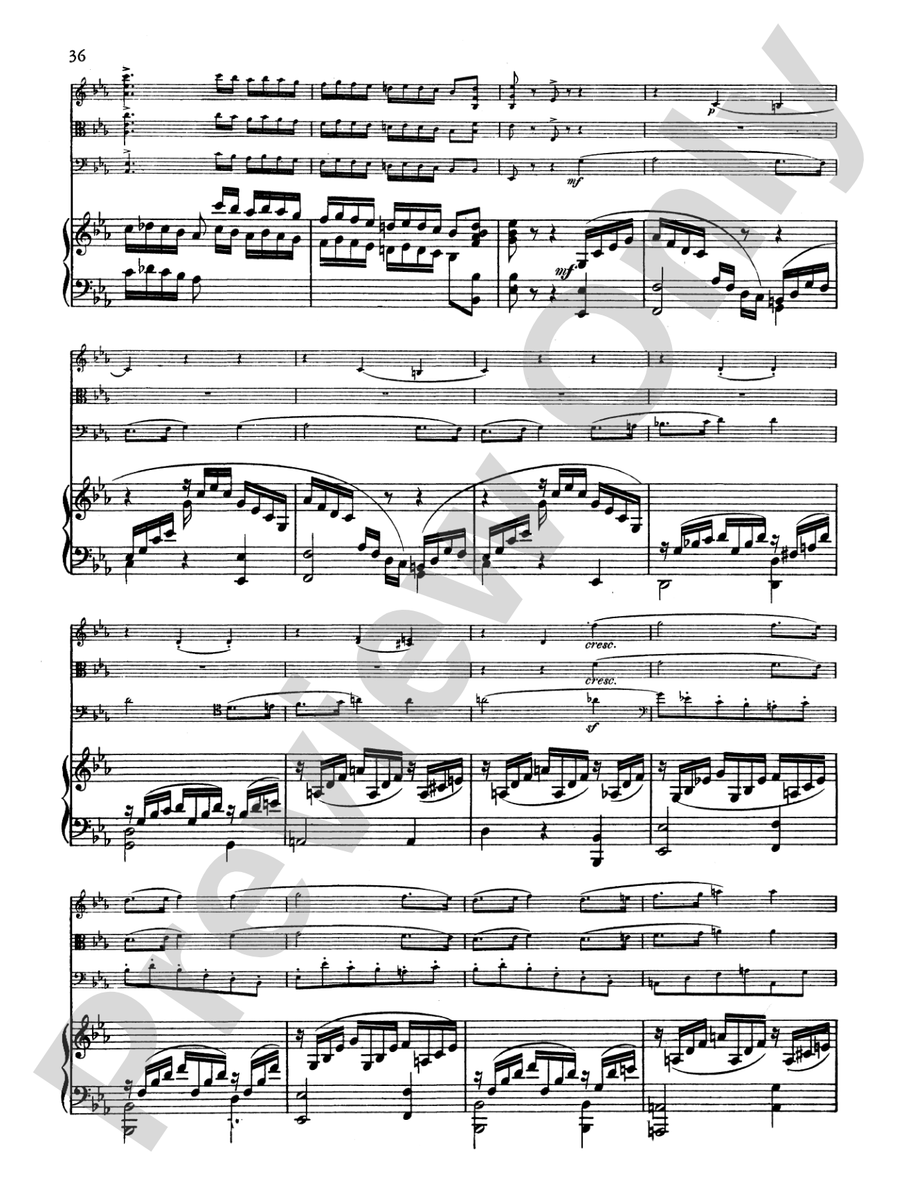 Schumann: Quartet in E flat Major, Op. 47: Chamber Quartet