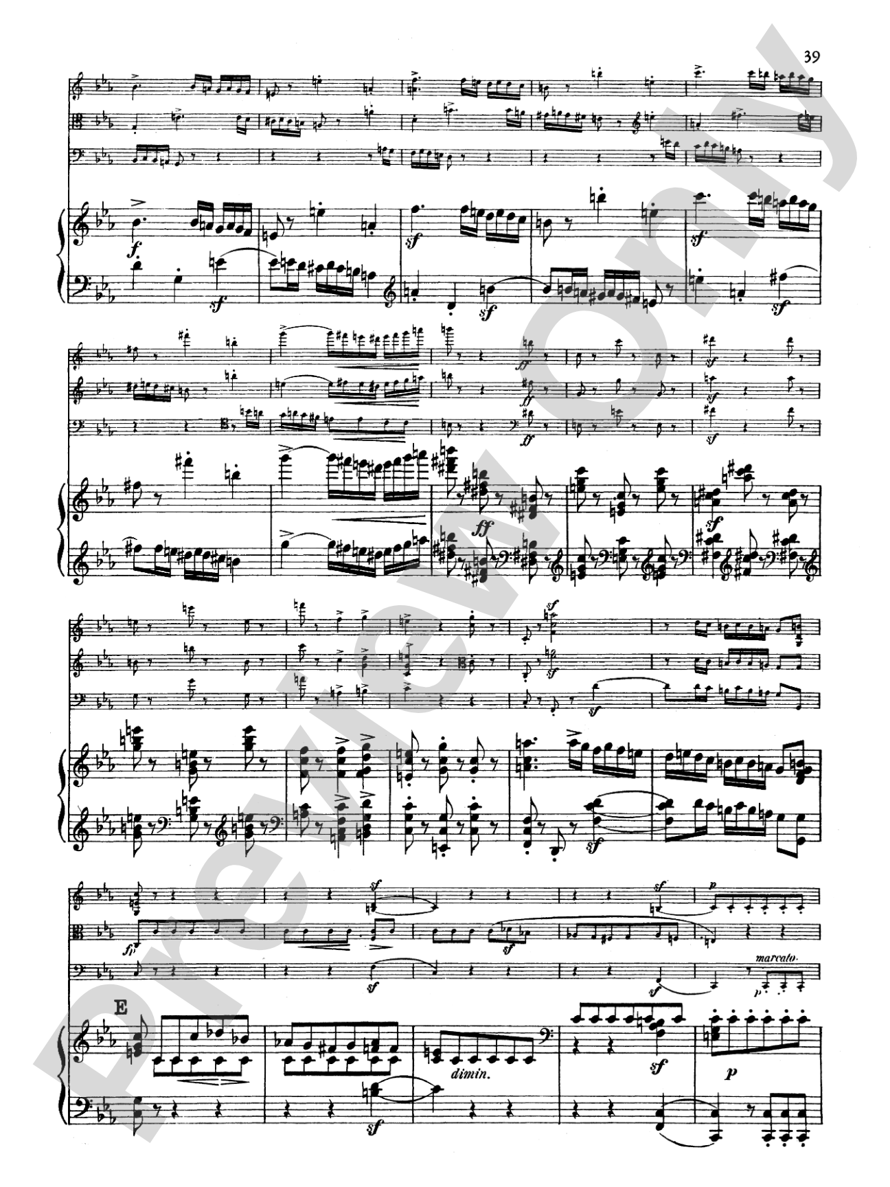 Schumann: Quartet in E flat Major, Op. 47: Chamber Quartet