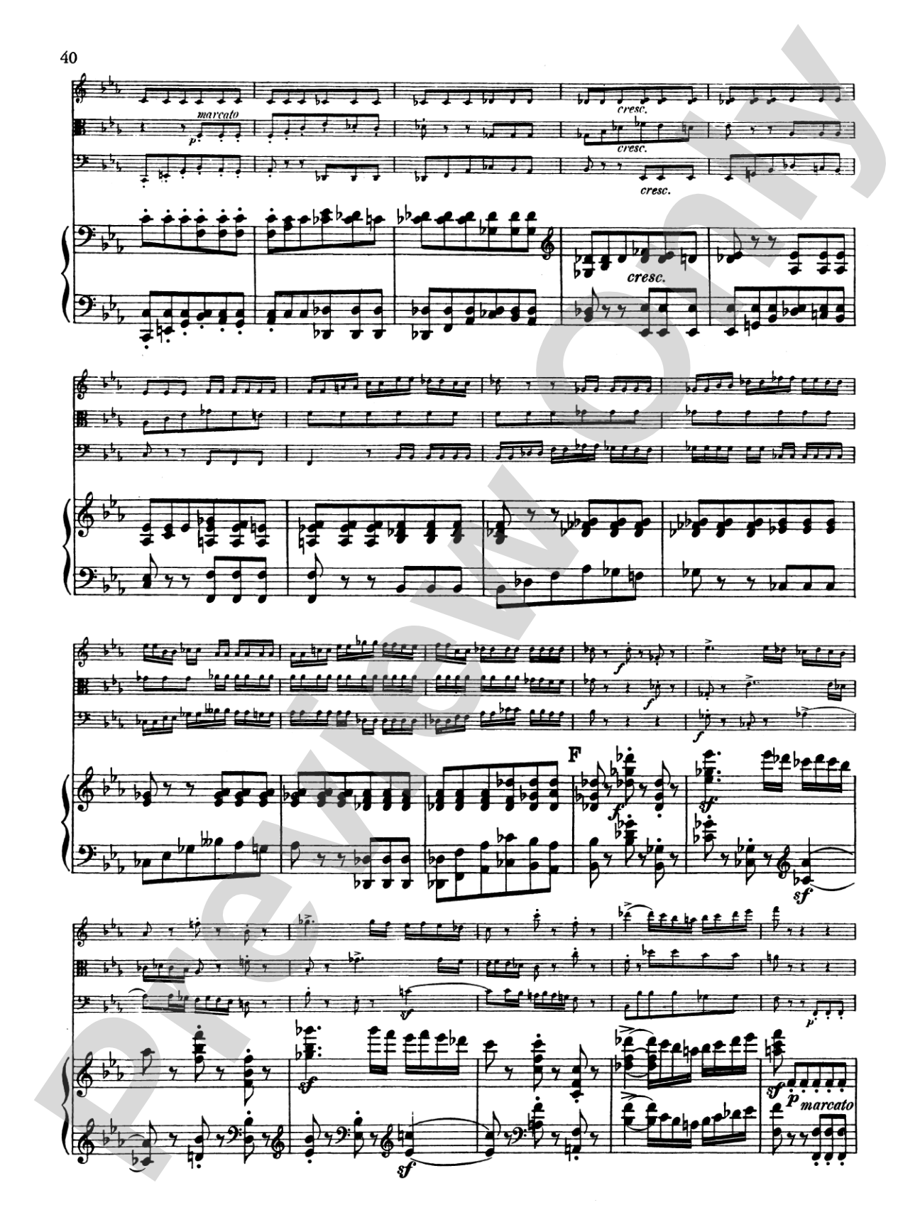 Schumann: Quartet in E flat Major, Op. 47: Chamber Quartet